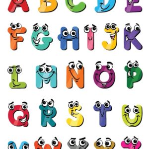 מדבקות אותיות ABC אנגלית מעוטר 1021