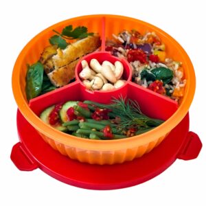 3 תאים Poke Bowl - Tangerine Orange 2916
