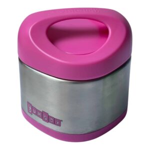 קופסת אוכל תרמית מנירוסטה יאמבוקס קיובי Yumbox Cubi 2967 - Berry Pink