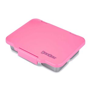 Yumbox Pret - Versailles Pink 2962 Yumbox Pret - Versailles Pink 2962 קופסת אוכל לילדים מנירוסטה ורוד מצב סגור